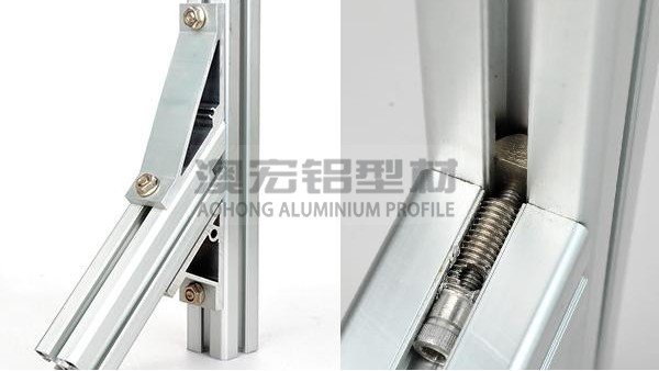 如何在铝型材框架中安装角件?